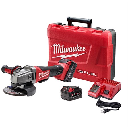 Milwaukee Tool M18 FUELâ„¢ 4-1/2" / 5" Grinder, Paddle Switch No-Lock Kit 2780-22